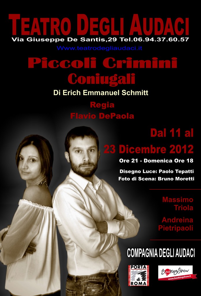 Piccoli Crimini Coniugali « TEATRO DEGLI AUDACI